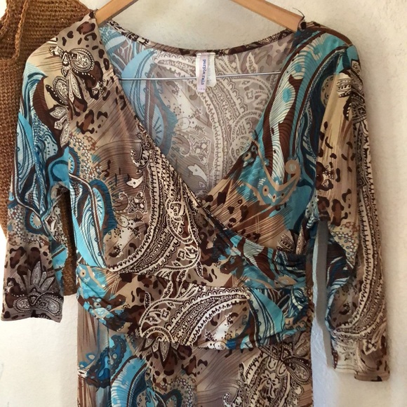 Y2k Purple Rain Patterned dress - Picture 8 of 10